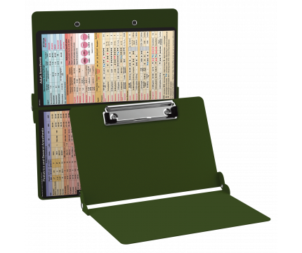 WhiteCoat Clipboard® - Army Green Anesthesia Edition